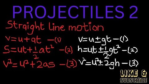 Comparing Straight Line Motion, Object thrown Vertically Upwards and horizontally
