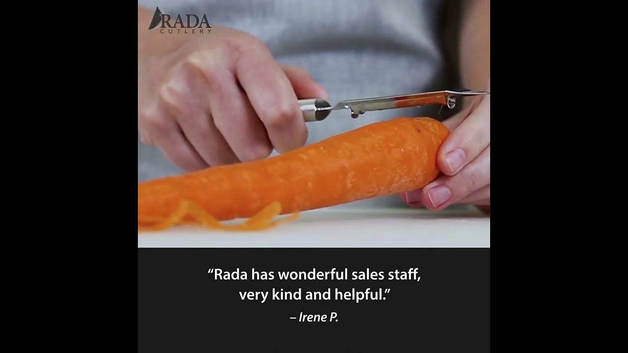 Rada Cutlery Deluxe Vegetable Peeler - Stainless Steel Blade with Aluminum Handle, 8-3/8 Inches