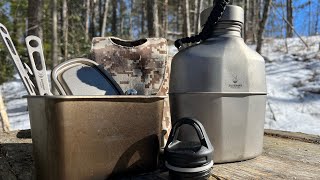 A Titanium Canteen Kit From SilverAnt Outdoors by Woodswalker 1965 1,644 views 2 months ago 9 minutes, 28 seconds