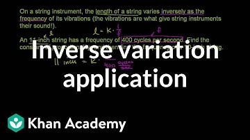 Inverse variation application | Rational expressions | Algebra II | Khan Academy