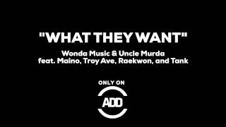 What They Want - Wonda Music & Uncle Murda Feat. Maino, Troy Ave, Raekwon, Tank - Add Exclusive!