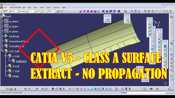 CATIA V5- CLASS A SURFACE -EXTRACT with no propagation