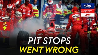 20 Times Pit Stops Went Wrong! inkl. Michael Schumacher & Hamilton | Formel 1 20 Times Pit Stops Went Wrong