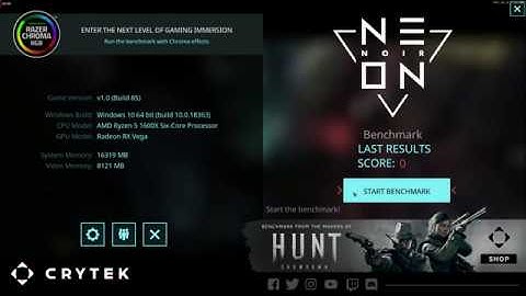 Crytek Tech Demo - Neon Noir  - 1440p Ultra Benchmark with Vega 64