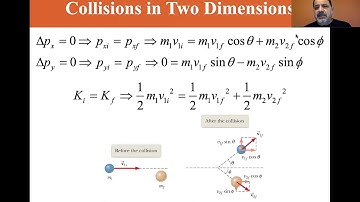 University Physics Lectures, Collisions in Two Dimensions