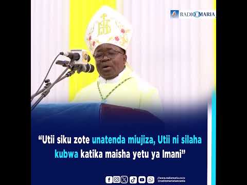 Askofu Kibozi Utii Ni Silaha Kubwa Katika Maisha Yetu Ya Imani