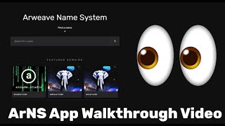 ArNS App Walk Through