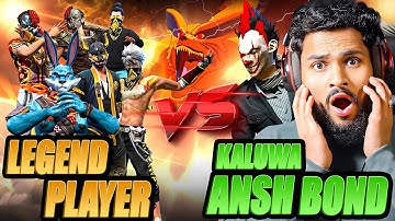 GLOBAL GRANDMASTER PLAYER VS KALUWA X ANSH BOND 😱 Come Kaluwa 1 Vs 6 King Me !! 😤