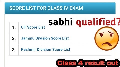 JKSSB class 4 result | sabhi qualified? tentative merit/result | documents verification?🤔🤔🤔