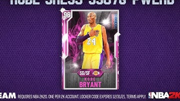 🚨*NEW* FREE KOBE LOCKER CODE FOR NBA2K20 MYTEAM 🚨