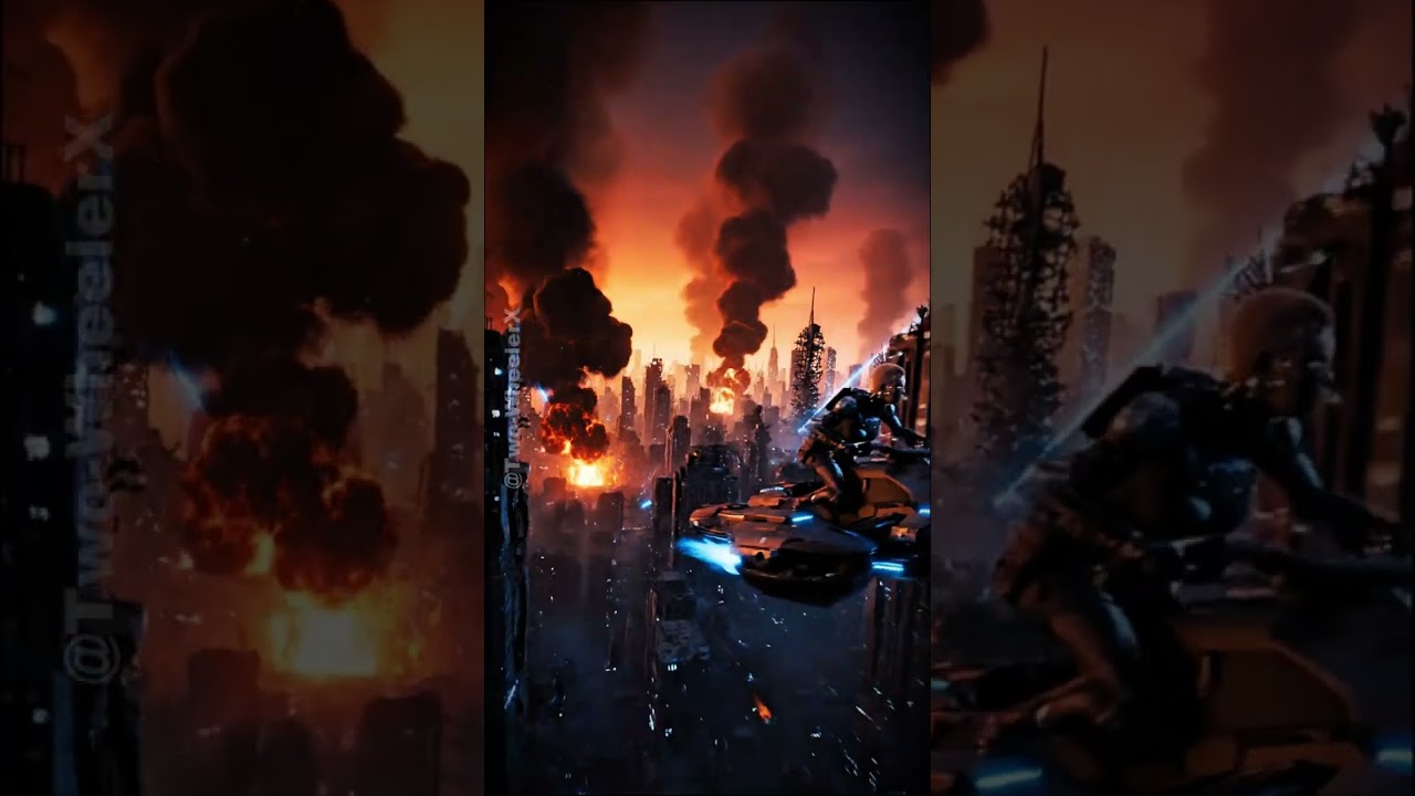 Sci Fi Pilot Launches Jet Bike 🌆 