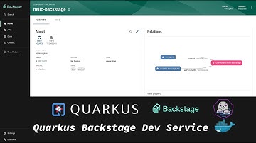 Quarkus Backstage   The Backstage Dev Service