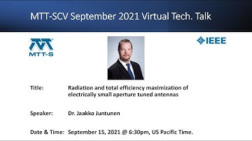Radiation & total efficiency maximization of electrically small aperture tuned antennas - Sept 2021