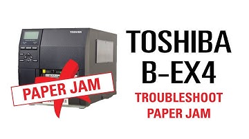How to fix paper jam error in TOSHIBA BEX-4 Thermal Printer