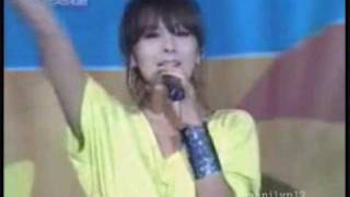 090815 Hahaha Festival Chae Yeon teaching EunTeuk 'buttdance'