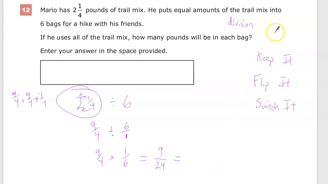 Question 12 - Grade 6 Math - TNReady Practice Test - YouTube