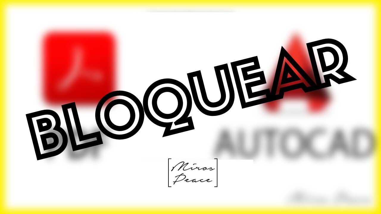 Como BLOQUEAR Un PDF A AUTOCAD YouTube Como bloquear un pdf a autocad youtube