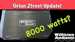 Orion Ztreet ZO8000.1D 8000 watt MAX Amp - Update Amp Dyno Test 