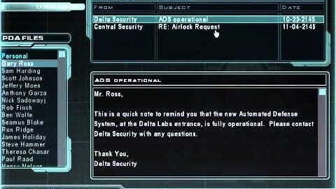 Doom 3 - Gary Ross PDA