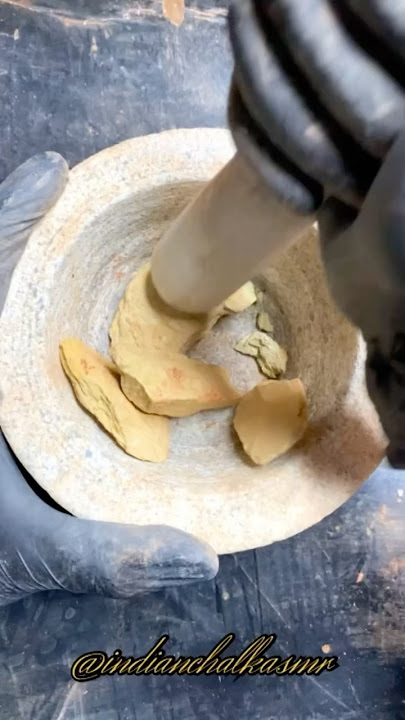 Yellow Clay crushing #shorts #viral #asmr
