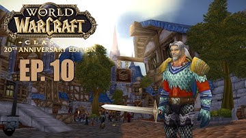 WoW Classic ERA Leveling - Human Warrior Pt 10 - Relaxing / Sleep / Study - Gameplay Walkthrough