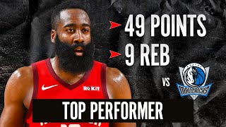 JAMES HARDEN 49 point highlights vs Mavericks | JULY 31, 2020