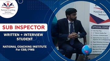 ~ FIA/Sub-Inspector/Assistant Sub-Inspector Interview Preparatory Session