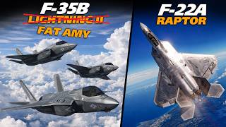 3x F-35B Lightning II Take on F-22 Raptor | 5th Generation Match Up | Digital Combat Simulator | DCS
