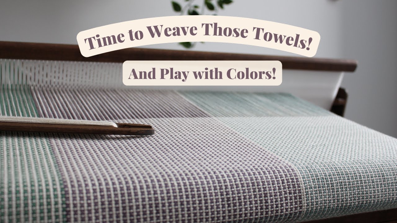 Weaving Fun Dish Towels on my Rigid Heddle Loom YouTube