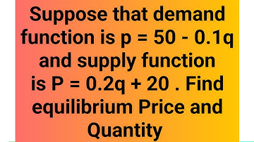 How to Find Equilibrium Price and Quantity (Supply and Demand Example)