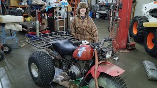 Honda Big Red 200 ATC Seat Cover Replacement Rebuild Part 2 3-Wheeler