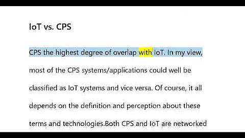 What is the Difference Between CPS and IoT ? CPS and IoT explained