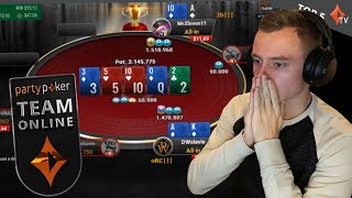 Top 5 BRUTAL Bad Beats | Online Poker - Texas Holdem | partypoker Team Online screenshot 2