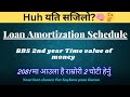 Loan Amortization schedule 🧠 BBS 2nd Year part i #finance Time value of Money 💰 एकदम सजिलो कसम☺️