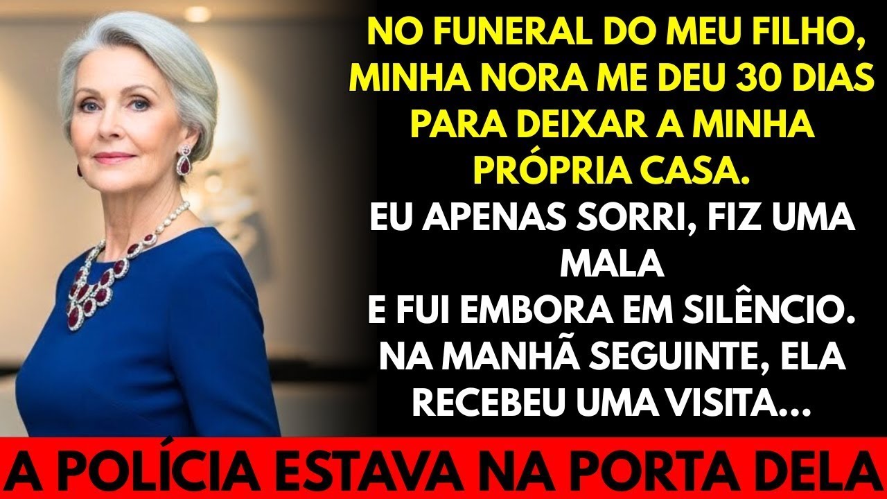 Minha nora me expulsou da minha casa no funeral do meu filho… e no outro dia ela teve o que merec
