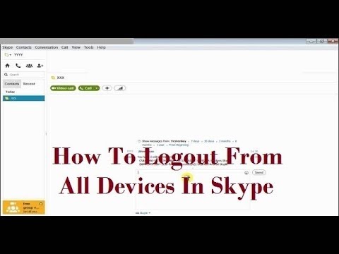 How To Logout From All Devices In Skype (How To Signout From All Devices In Skype)