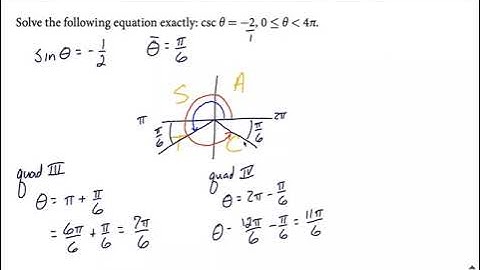 Solving trig equations | Reciprocal Identity