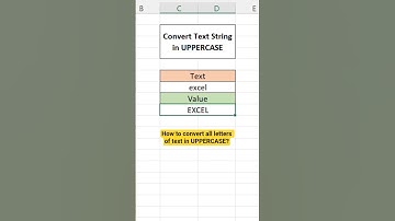 How to convert all letters of text in uppercase? #shorts #shortvideo #short #excel #exceltips