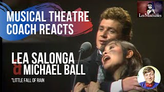 Musical Theatre Coach Reacts (LEA SALONGA & MICHAEL BALL) A Little Fall of Rain, Les Miserable