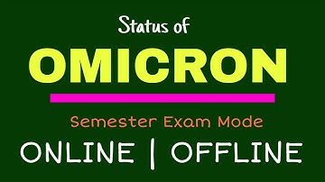 #Mode of Semester Examination | Online | Offline | Status of OMICRON | Bharathiar University