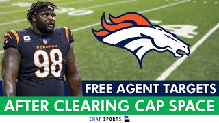 Broncos TOP Free Agent Targets After Clearing MAJOR Cap Space For 2024 NFL Free Agency