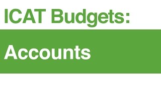 ICAT Budgets: Accounts