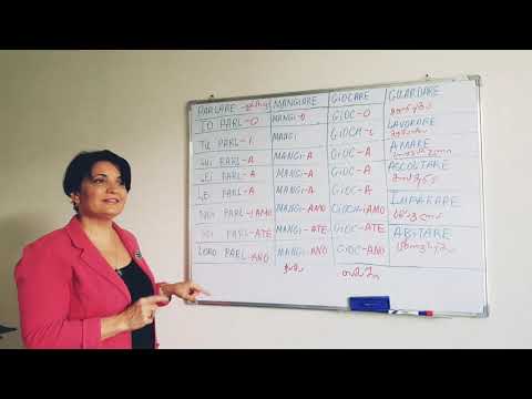 იტალიური მე-6 გაკვეთილი, verbi-are