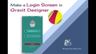 Make a Login Screen in Gravit Designer.