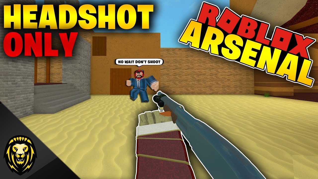 I Did Headshots Only In Arsenal Roblox Youtube - headshot only challenge on arsenal roblox roblox headshots