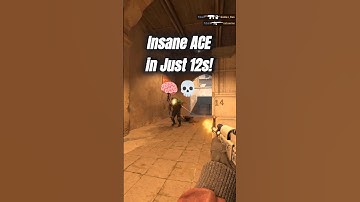 Insane ACE in Just 12s! 🧠💀 #cs2 #shorts