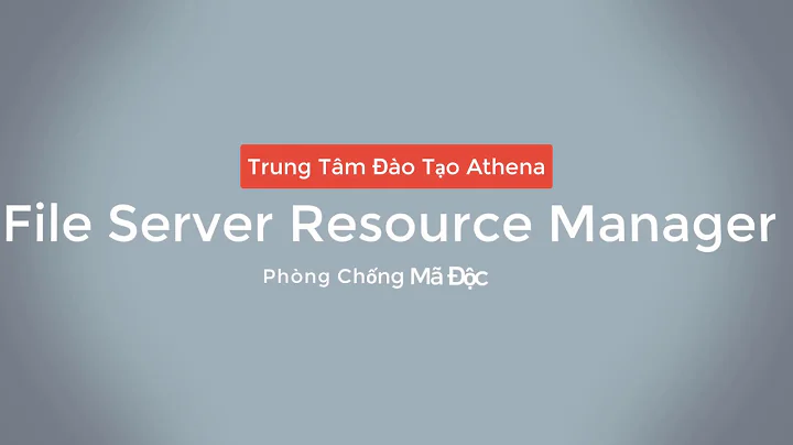 Thiết Lập File Server Resource Manager Window Server 2012