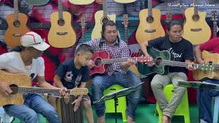 Video voorbeeld van "မှားတဲ့ဘက်မှာ-စောဘွဲ့မှူး Unplugged Cover Song , Presented By ShwePyiSan Musical Store"