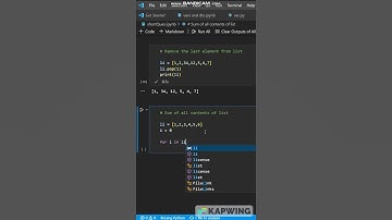 Manually Sum of All List Elements #python