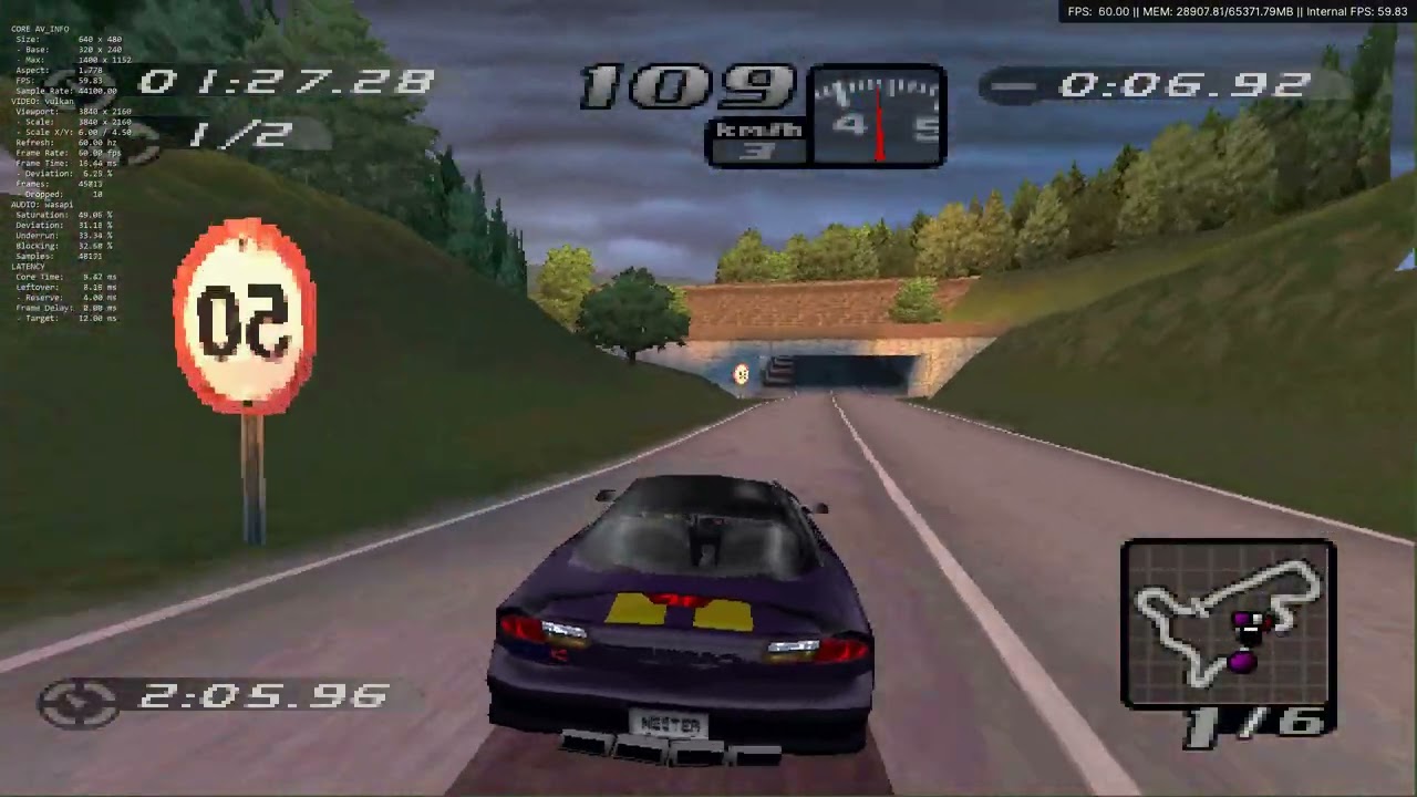 Need for Speed - High Stakes [SLUS-00826] [NTSC] / RetroArch